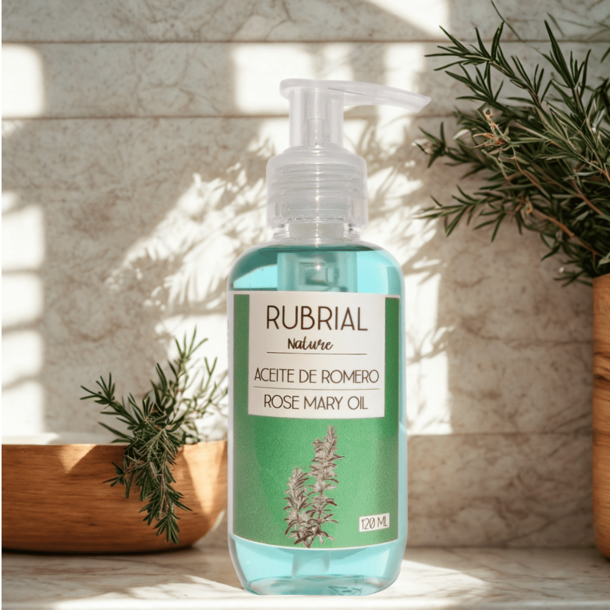 Aceite de Romero para Masajes 120 ml - Rubrial USA