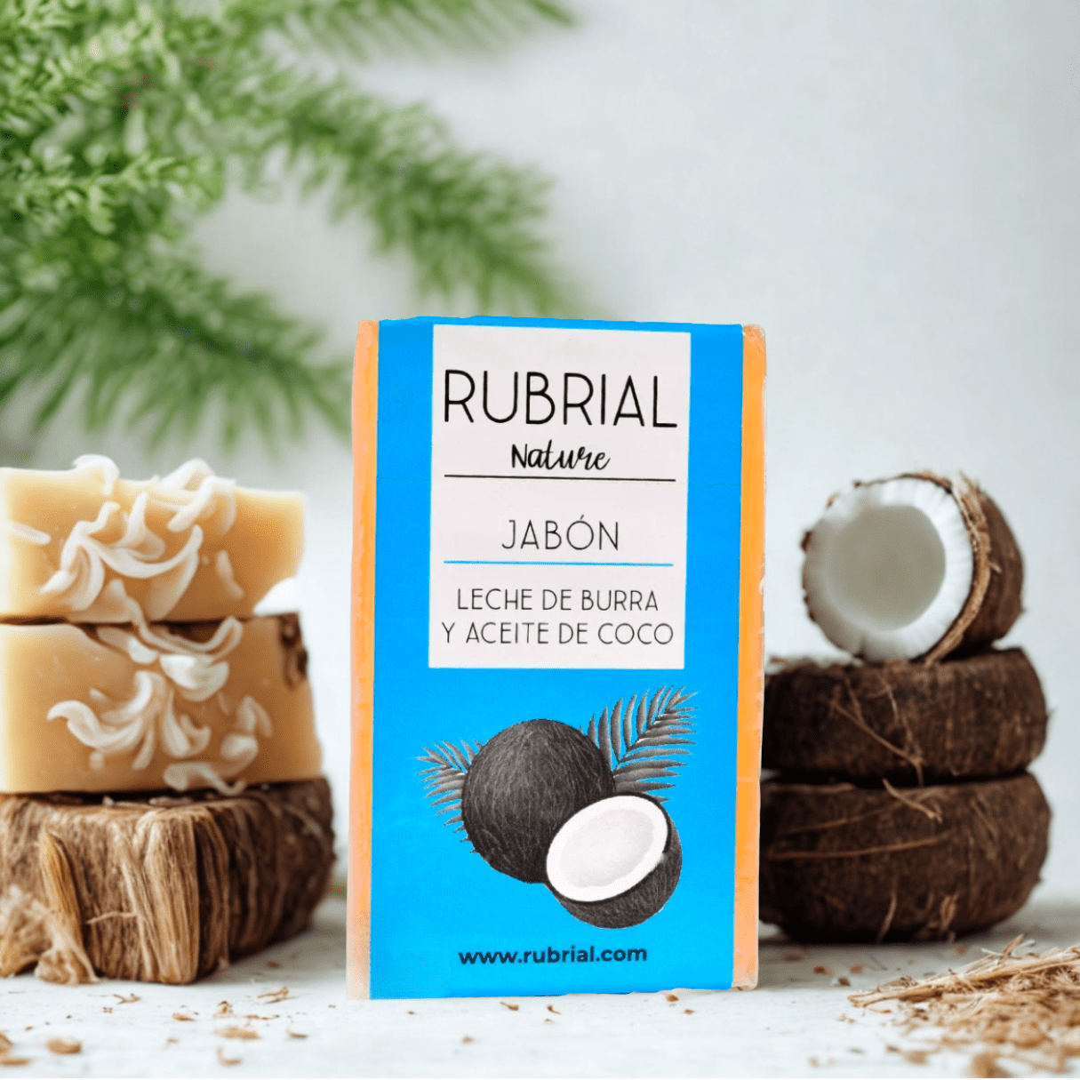 Jabón Leche de Burra y Aceite de Coco 100 gmrs - Rubrial USA