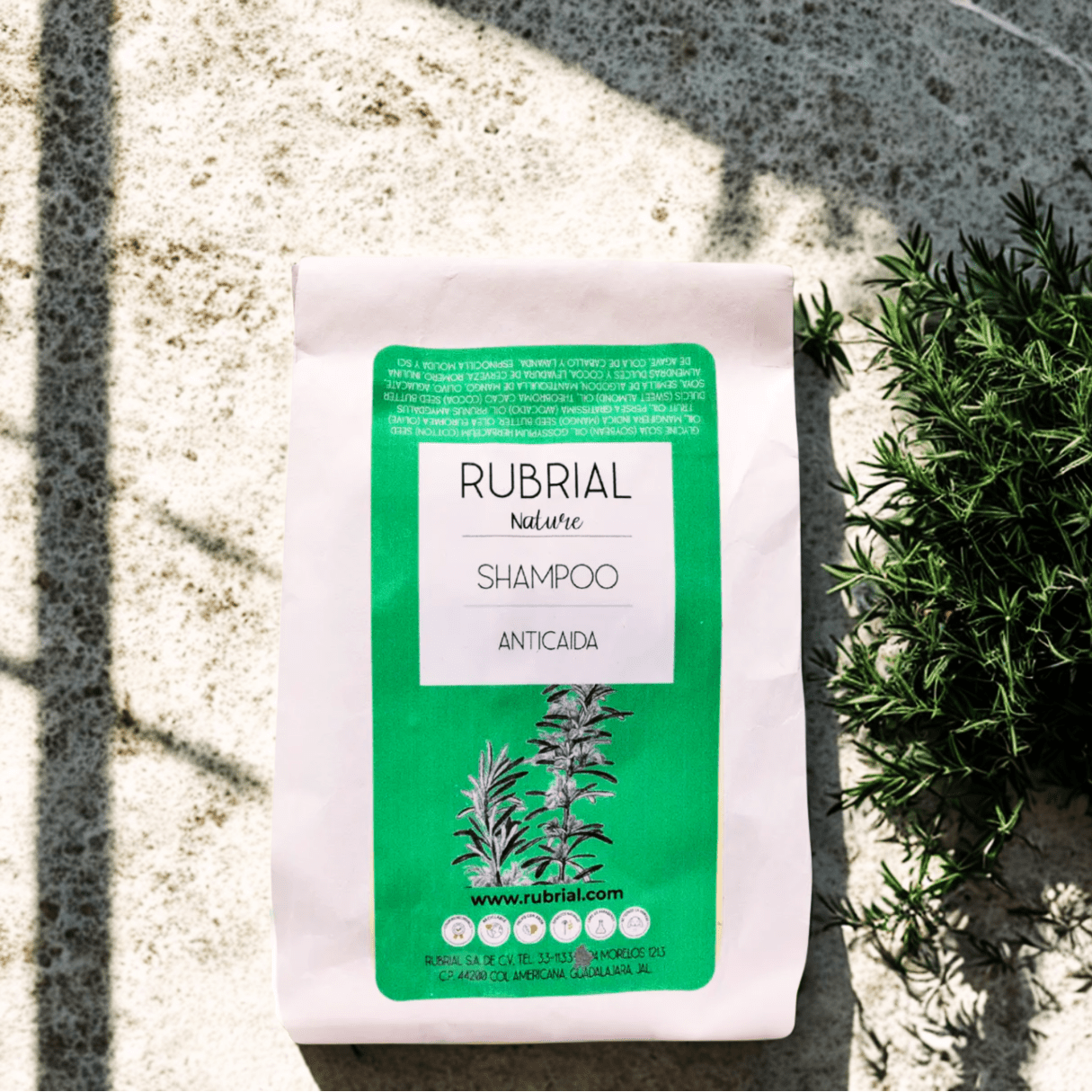 Shampoo Sólido Romero 70 grms - Rubrial USA