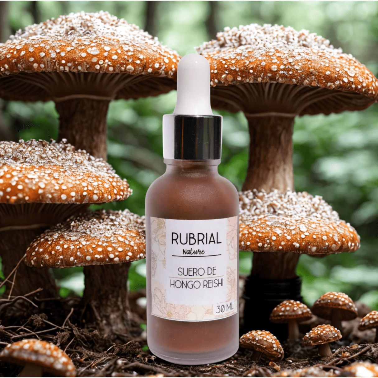 Suero de Hongo Reishi 30 ml - Rubrial USA