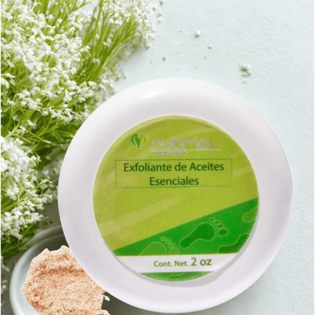 Exfoliante para Pies de Aceites Esenciales 270 grms - Rubrial USA