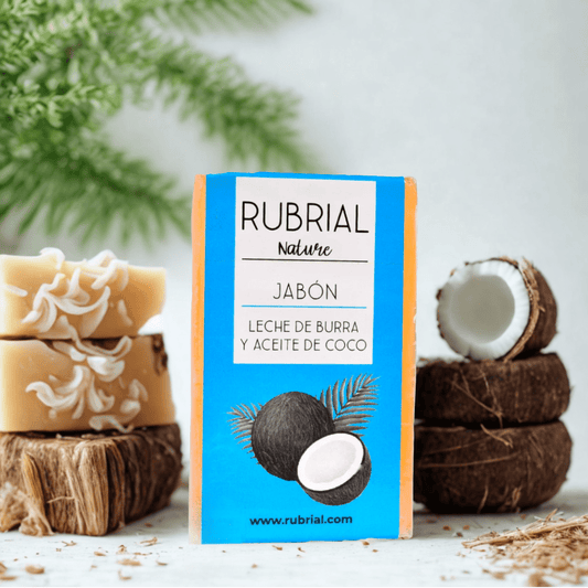 Jabón Leche de Burra y Aceite de Coco 100 gmrs - Rubrial USA