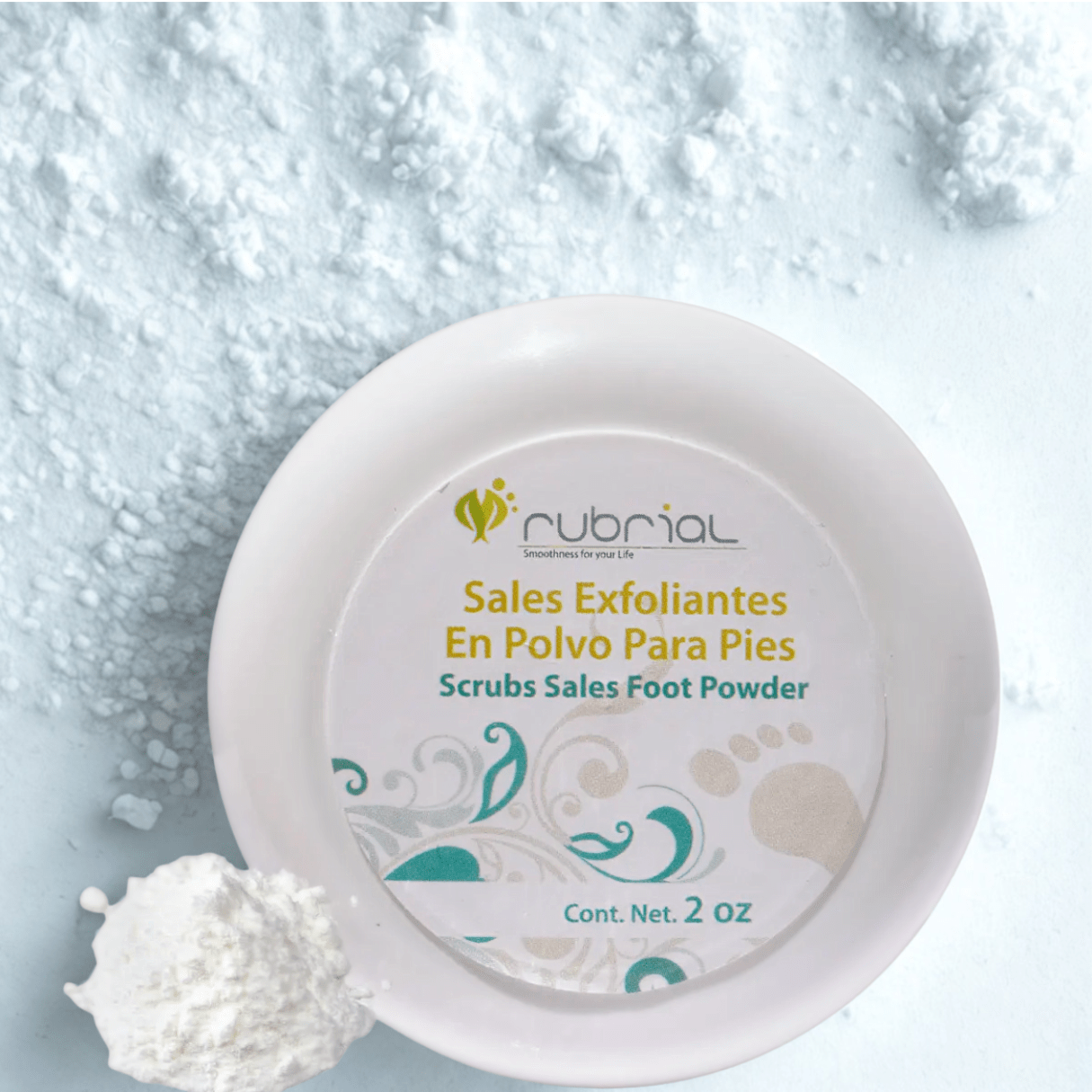 Sales Exfoliantes en Polvo para Pies 270 grms - Rubrial USA