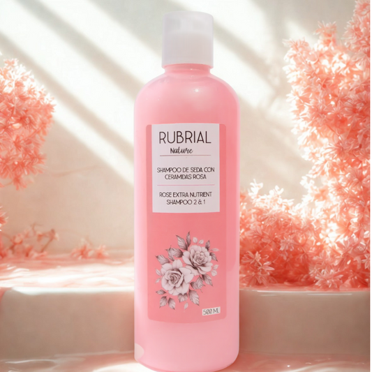 Shampoo de Seda con Cerámidas Rosas 500 ml